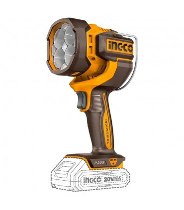 Ingco COSLI250882 20V Lithium-Ion 5.0 Ah 3-in-1 Cordless Combo Set - Impact Wrench + Impact Drill + Lum Lamp