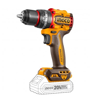 Ingco COSLI250882 20V Lithium-Ion 5.0 Ah 3-in-1 Cordless Combo Set - Impact Wrench + Impact Drill + Lum Lamp