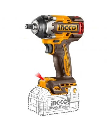 Ingco COSLI250981 2 x 20V Lithium-Ion 4.0 Ah 3-in-1 Cordless Combo Set - Impact  + Ratchet WR + Lamp