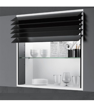 ecoWare Intellie Series LED Touch Control Smart Lifting Shutter - Black