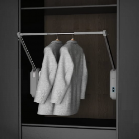ecoWare Intellie CL1-DG LED Touch Control Smart Electric Lift Wardrobe Hanger - Dark Grey