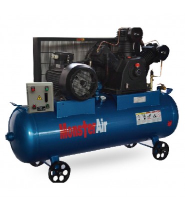 Monster Air FS150-400HT 15HP Piston Belt Driven Air Compressor - 400 L