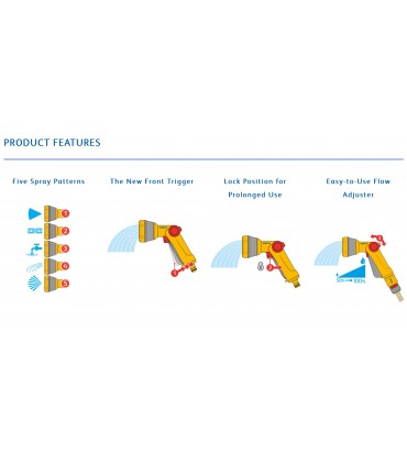 Hozelock 2679 Multi Spray Soft Touch Gun