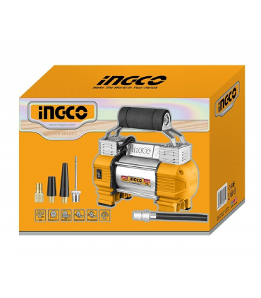 Ingco AAC2508 12V Integrated Work Light Auto Air Compressor