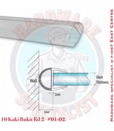 Bathroom A Shape Glass Door Seal For Glass Door (Shower Seal)