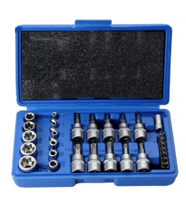 Hardware Specialist CR-V Torx Star Socket Bit Set - 29 Pieces
