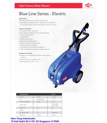 Densin C110E 220V High Pressure Washer Cleaner - 110 Bar