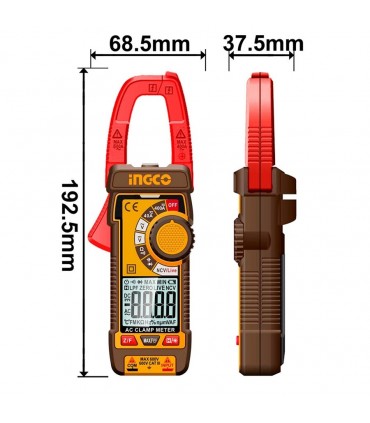 Ingco DCM62002 Digital DC/AC 400A Clamp Meter