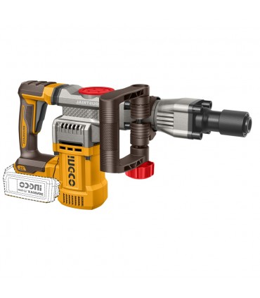 Ingco CDBLI203582 2 x 20V Lithium-Ion 5.0Ah Brushless Cordless Demolition Hammer