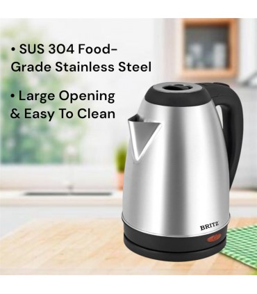 Britz BR-K182S SUS304 Base Stainess Steel Auto Switch Electric Kettle