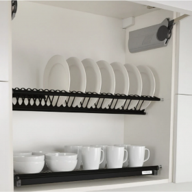 ecoWare Luxury 201 Stainless Steel Dish Rack  - Black