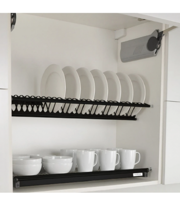 ecoWare Luxury 201 Stainless Steel Dish Rack  - Black
