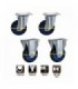 Prestar 4 Inch Standard Swivel & Rigid Castor Wheel