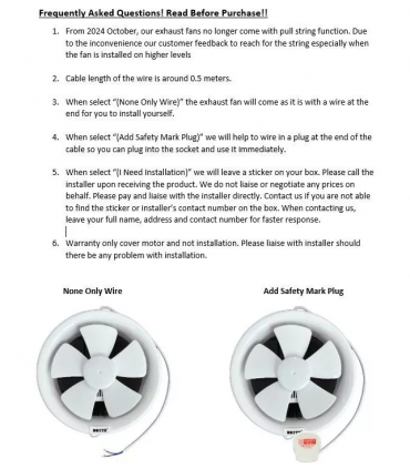 Britz Powerful Copper Motor Low Noise Energy Saving Ventilating Exhaust Fan