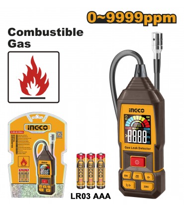 Ingco HETGA031 450mm Digital Gas Indicator With Flexible Probe