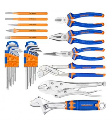 Wadfow WHS3211 7 Drawers Rolling Cabinet with 211 Pieces Tool Set