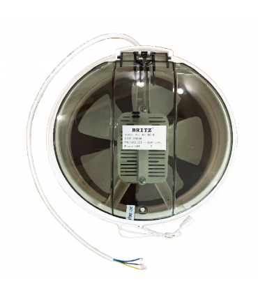 Britz Low Noise Energy Saving Round Exhaust Fan - 6/8 inch