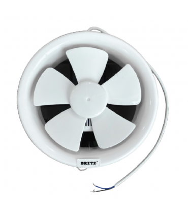 Britz Low Noise Energy Saving Round Exhaust Fan - 6/8 inch