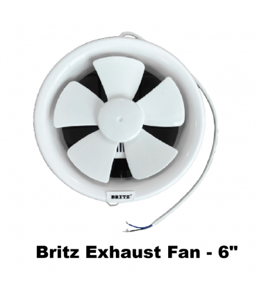 Britz BR-REF Low Noise Energy Saving Round Exhaust Fan - 6 inch