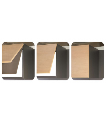 Moco MCH232 ABS Carbon Steel Top Mounted Soft Closing Lift Up Door Support