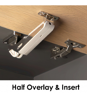 Moco MCH232 ABS Carbon Steel Top Mounted Soft Closing Lift Up Door Support