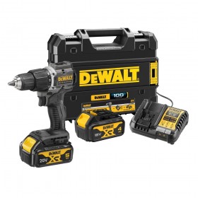DeWalt DCD100M1T 18V/20V XR Brushless Hammer Drill Driver Set 4Ah + 5Ah