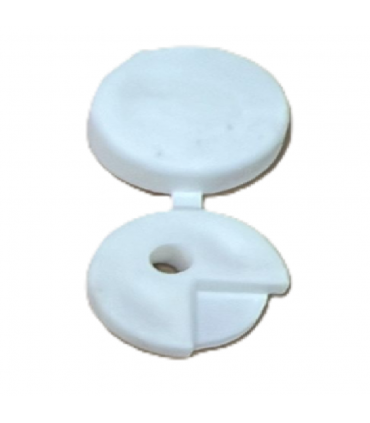PVC Mirror Holder Clip White - Flat/Corner