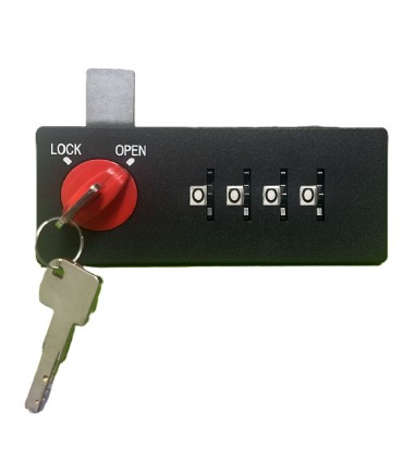 Heavy Duty Industrial 4-Digit Mechanical Combination Cam Lock with Key