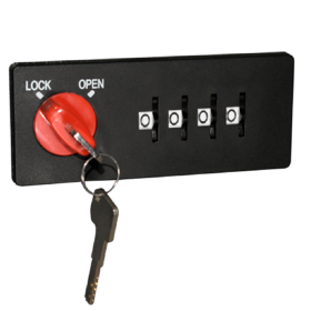 Heavy Duty Industrial 4-Digit Mechanical Combination Cam Lock with Key