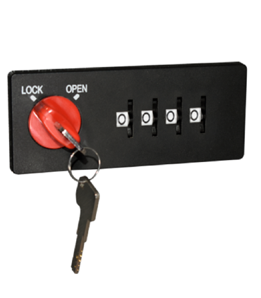 Heavy Duty Industrial 4-Digit Mechanical Combination Cam Lock with Key