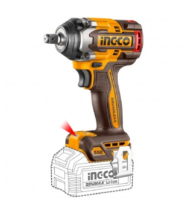 Ingco CIWLI2055 2x20V Brushless 550Nm 1/2" Cordless Impact Wrench Set