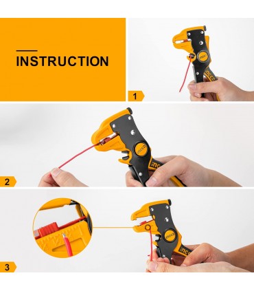 Ingco HWSP15608 7 Inch Precise Cutting Handy Wire Stripper