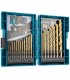 Makita D-67527 Straight Shank Metal Drill Bit Set - 19 Pieces