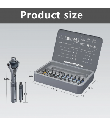 Duka RS2 40-in-1 CR-V Multi-Bit Ratchet Screwdriver Set