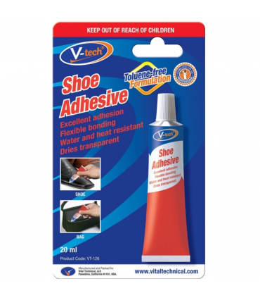 V-Tech VT-121/VT-126 Water and Heat Resistant Shoe Adhesive - 20mL/50mL