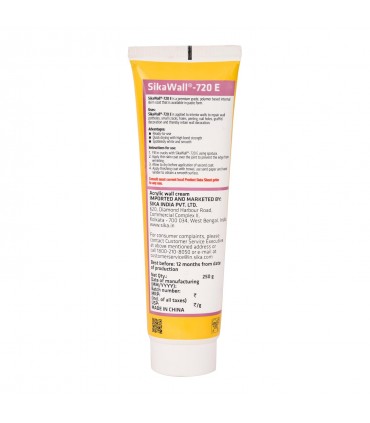 Sika SikaWall 720E Acrylic Wall Crack Repair Paste - 250g