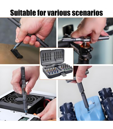 33PCS Multifunctional Magnetic Ratchet Screwdriver Kit CR-V Multi-Bit Set