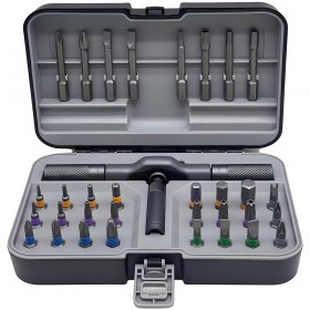 33PCS Multifunctional Magnetic Ratchet Screwdriver Kit CR-V Multi-Bit Set
