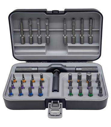33PCS Multifunctional Magnetic Ratchet Screwdriver Kit CR-V Multi-Bit Set