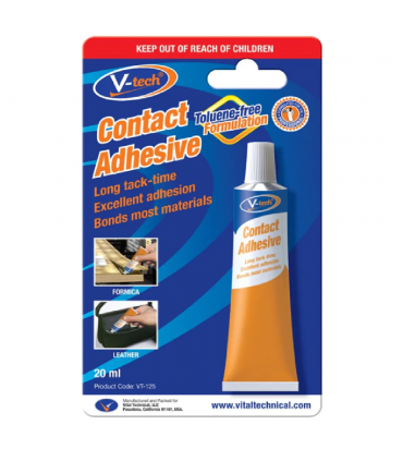 V-Tech VT-120/VT-125 Toluene-Free Contact Adhesive - 20mL/50mL