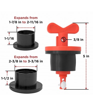 Nylon Drum Security Plug With 2 Rubber Gaskets