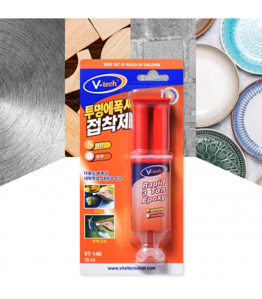 V-Tech VT-146 Rapid 3 Ton 4 Minutes Epoxy - 25mL