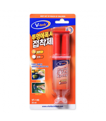 V-Tech VT-146 Rapid 3 Ton 4 Minutes Epoxy - 25mL