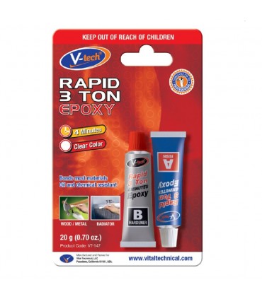 V-Tech VT-147 Rapid 3 Ton 4 Minutes Epoxy Adhesive - 14g