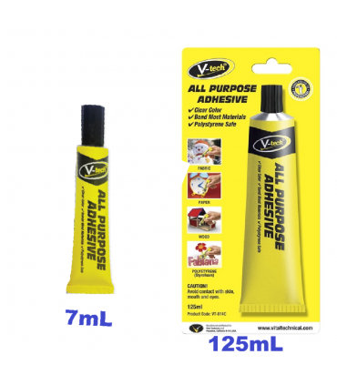 V-Tech VT-910V/VT914C All Purpose Adhesive - 7mL/125mL