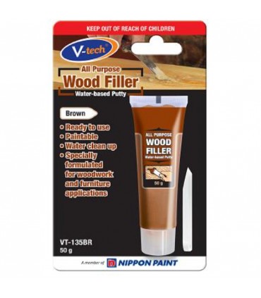 V-Tech VT-135 All Purpose Wood Filler Water Based Putty - 50g