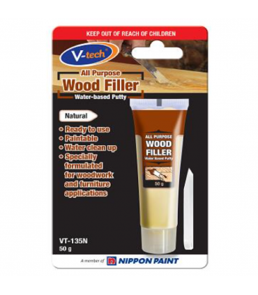 V-Tech VT-135 All Purpose Wood Filler Water Based Putty - 50g