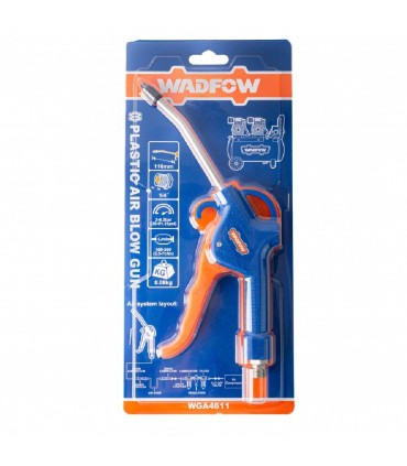 Wadfow WGA4611 110mm Plastic Long Air Blow Gun Without Quick Plug