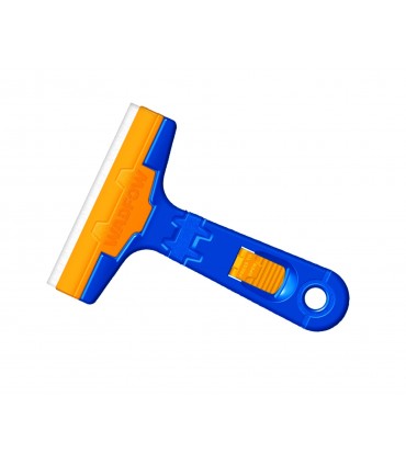 Wadfow WGS1618 102mm Ergonomic Grip Window Scraper with 3 Blades