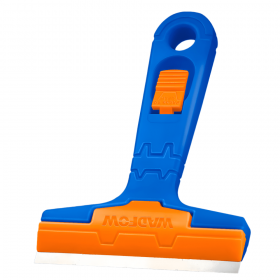 Wadfow WGS1618 102mm Ergonomic Grip Window Scraper with 3 Blades